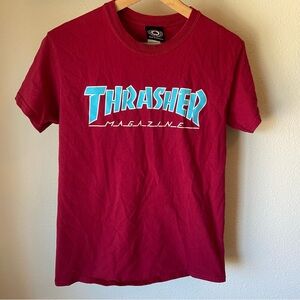 Red Thrasher Magazine T-Shirt Size S